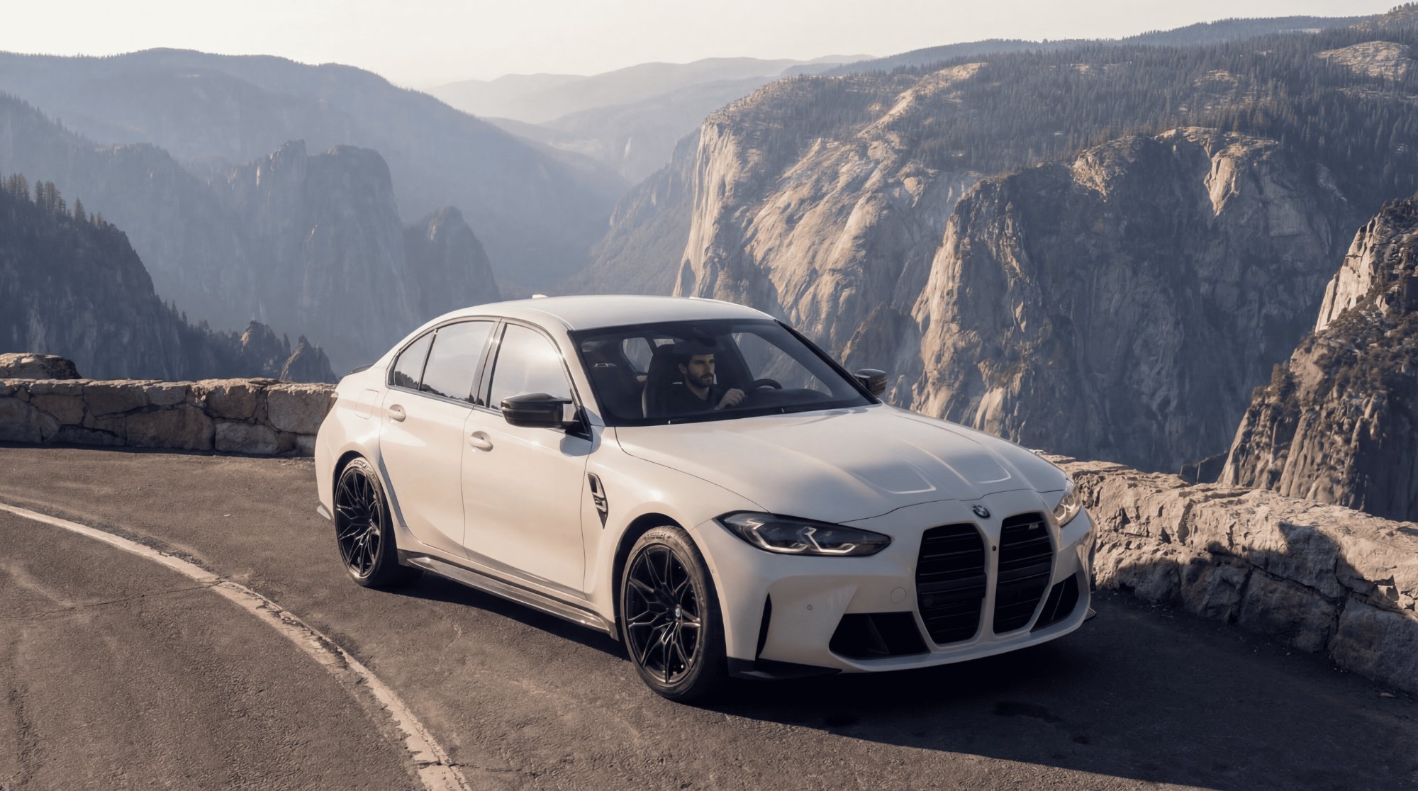 Paysage alpin - Route sinueuse